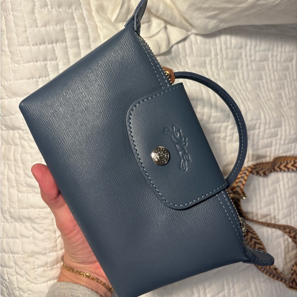 Longchamp Le Pilage cosmetics case blue - Picture 4 of 8